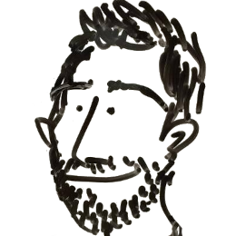 A cartoon drawing of my head